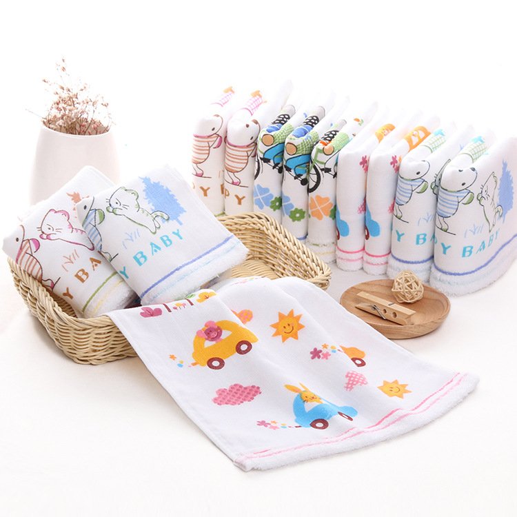 Baby Towel Cotton 2 layers Gauze Newborn Infant Toddler Face Towel Hand Bathing Bibs Handkerchief Children Soft Towel