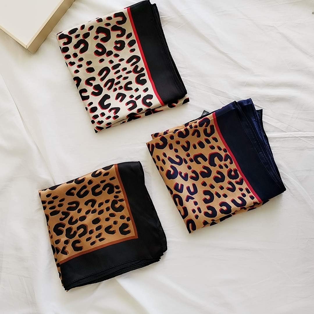 Summer New Arrival Custom Design Logo Printing Small Square Long Shawl Mulberry Silk Head Scarf for Women