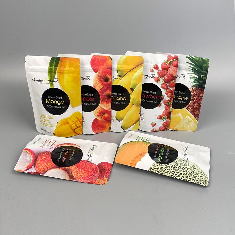Wholesale Custom Logo Plastic Resealable Dried Fruits Food Packaging Bag Custom Printed Laminated Dry Fruit Snack Bags