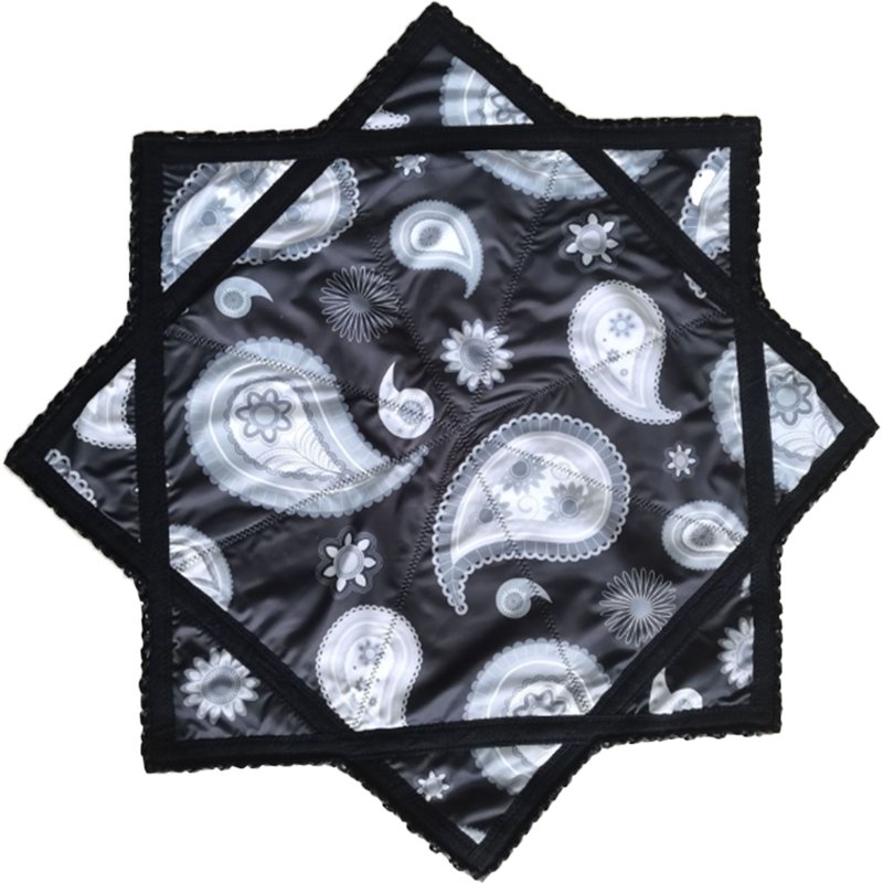 Wholesale UV Double-side Printing Or With LED Light Dapo star 18 Inch Spinning Cloth Handkerchief Party Accept Custom Design
