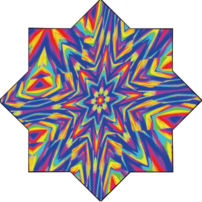 Wholesale UV Double-side Printing Or With LED Light Dapo star 18 Inch Spinning Cloth Handkerchief Party Accept Custom Design