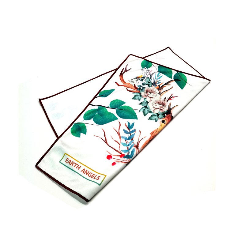 Custom Digital Print Microfiber Cleaning Cloth For Eyeglasses Sunglasses Lens Glasses With Edge Locking