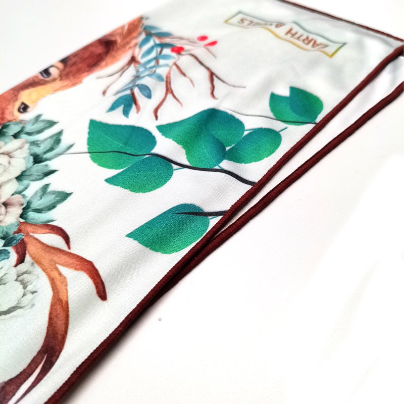 Custom Digital Print Microfiber Cleaning Cloth For Eyeglasses Sunglasses Lens Glasses With Edge Locking