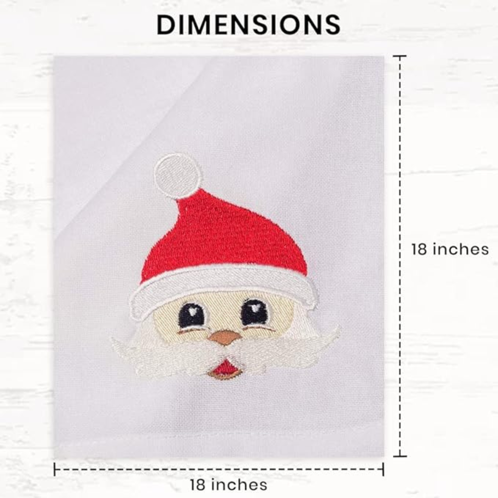 Embroidered Kitchen Napkins Plain White Customized Logo Dishcloth Restaurant Bar Napkin Kitchen Towels