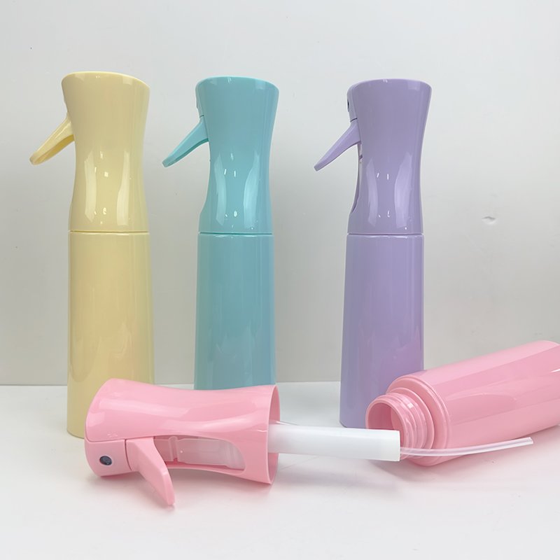 Customizable 160ml/200ml/250ml/300ml 5oz Fine Mist Pump Sprayer Pink Blue Violet Reusable Water Baber Hair Continuous