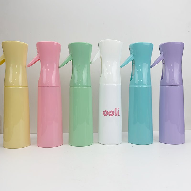 Customizable 160ml/200ml/250ml/300ml 5oz Fine Mist Pump Sprayer Pink Blue Violet Reusable Water Baber Hair Continuous