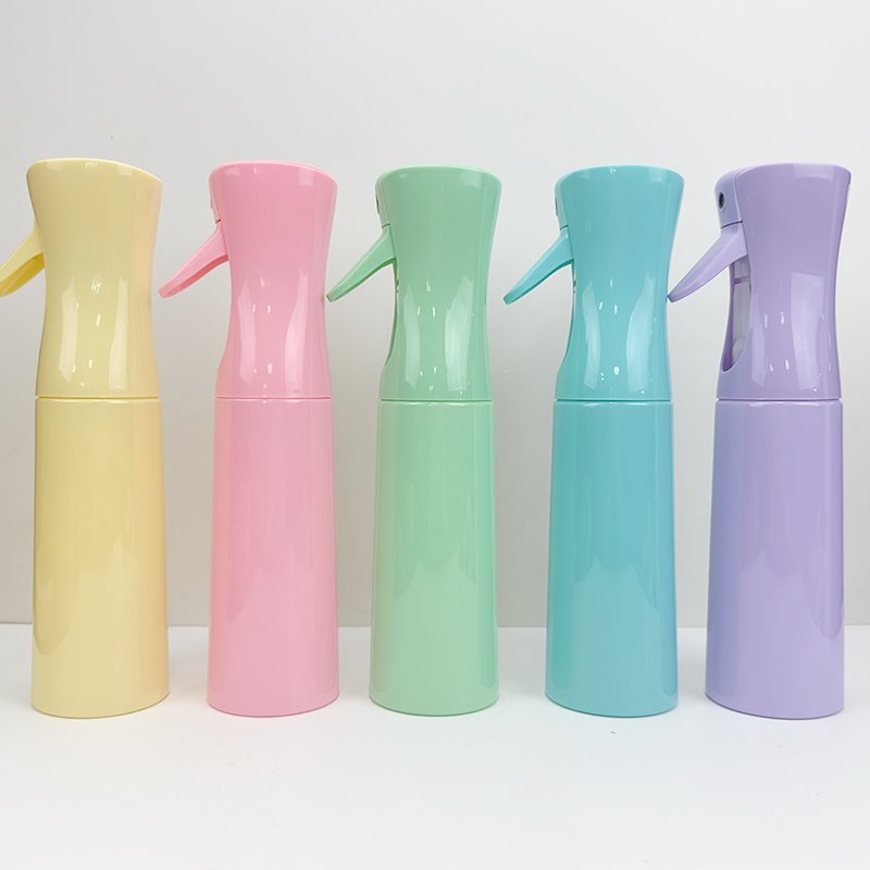 Customizable 160ml/200ml/250ml/300ml 5oz Fine Mist Pump Sprayer Pink Blue Violet Reusable Water Baber Hair Continuous