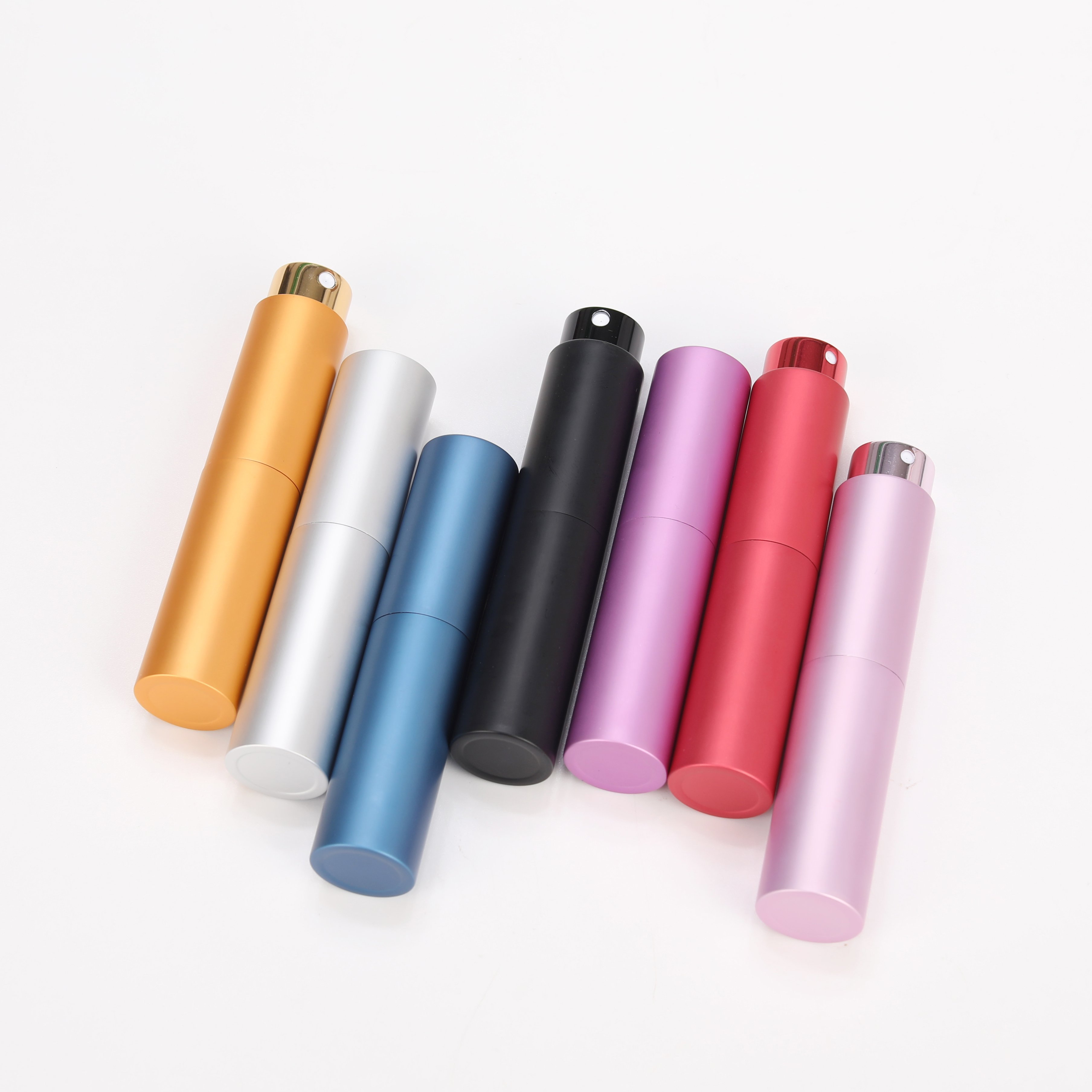 Wholesale 8ml 10ml mini spray perfume bottle custom LOGO portable perfume atomizer refillable empty perfume bottle with box
