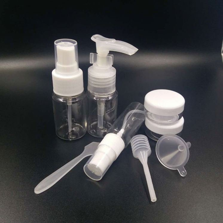 Clear Empty Plastic Bottles, 8Set Travel Size Perfume Bottle