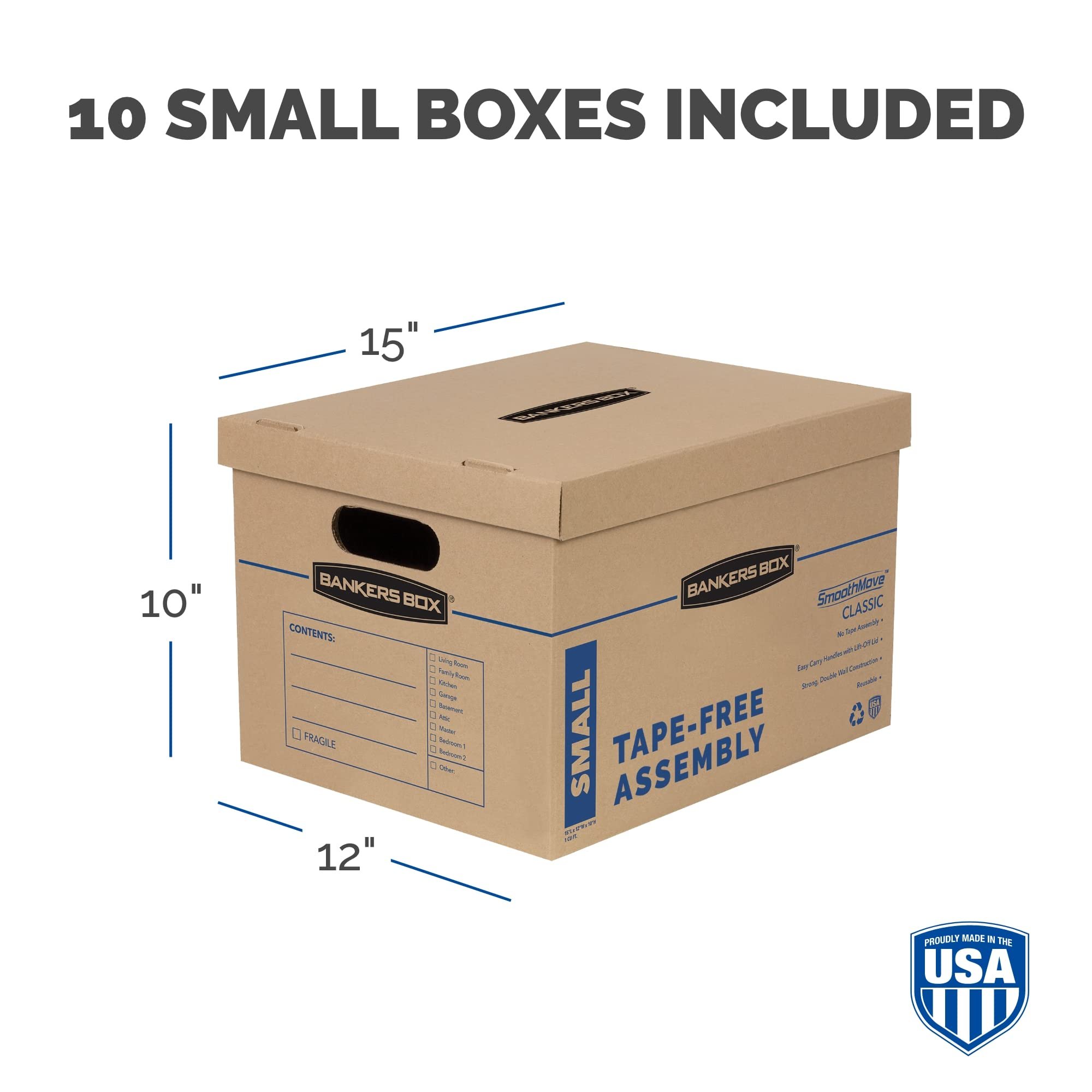 Pack Of 10 Piece A4 Paper Sheet Archive Document Storage Cardboard Packaging Carton Box With Lid And Handle