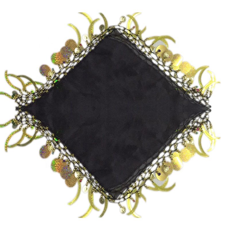 Hand Hanging Sequin Organza yalikhta wedding handkerchief scarf accessory