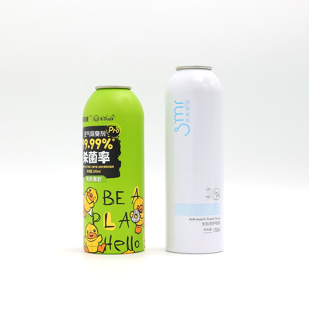 Manufacturers Factory 300ml 400ml 800ml Custom Printing Recyclable Spray Gas Can Empty Aluminum Aerosol Tin Can Oxygen Bottle