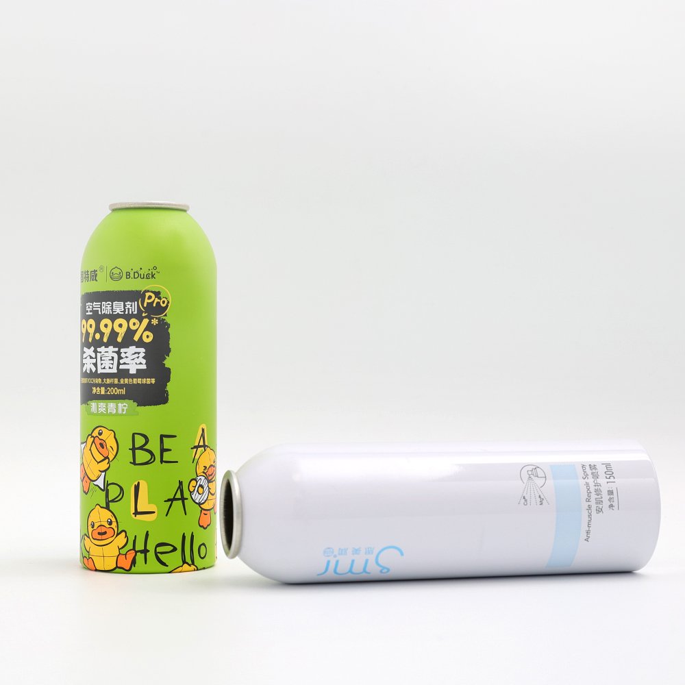 Manufacturers Factory 300ml 400ml 800ml Custom Printing Recyclable Spray Gas Can Empty Aluminum Aerosol Tin Can Oxygen Bottle