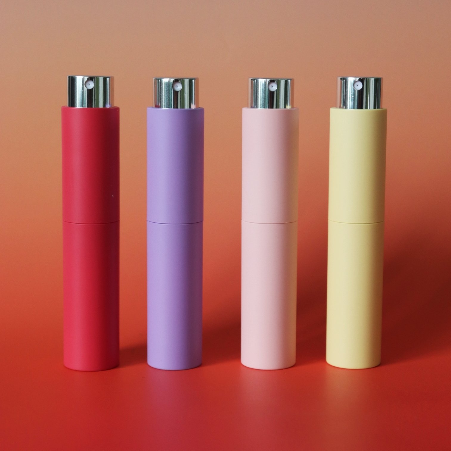 8ml 10ml Luxury Mini Pocket Size perfume bottle Logo Printing Rotary Type 10ml Mini Refill Designer Matte Spray Perfume Bottle