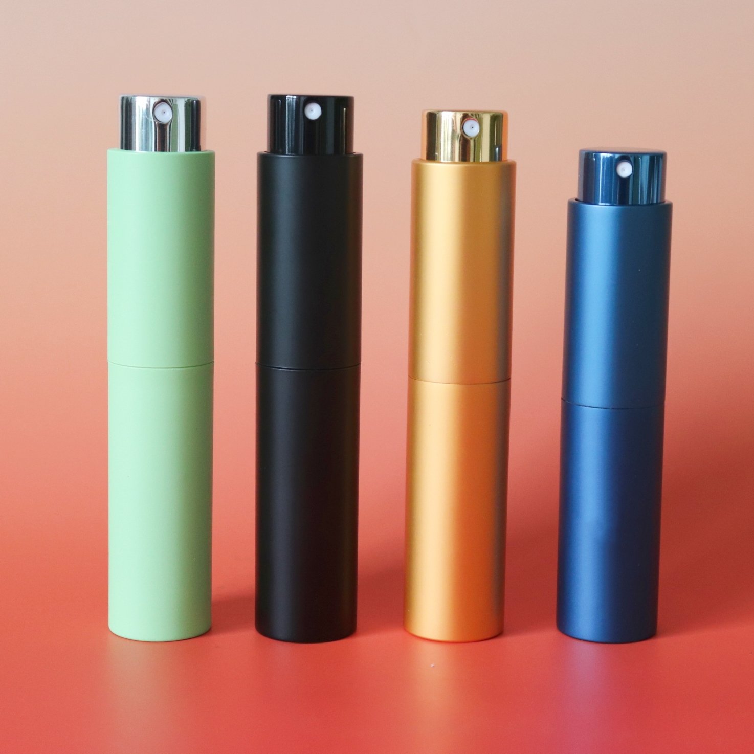 8ml 10ml Luxury Mini Pocket Size perfume bottle Logo Printing Rotary Type 10ml Mini Refill Designer Matte Spray Perfume Bottle