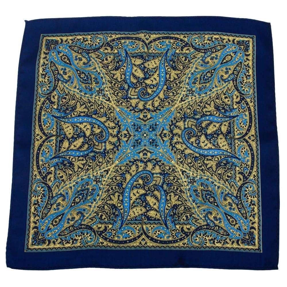 Low-Priced Custom Logo Men's Business Handkerchief 100% Silk Pocket Square with Colorful Print for Adults from Chinese Factory