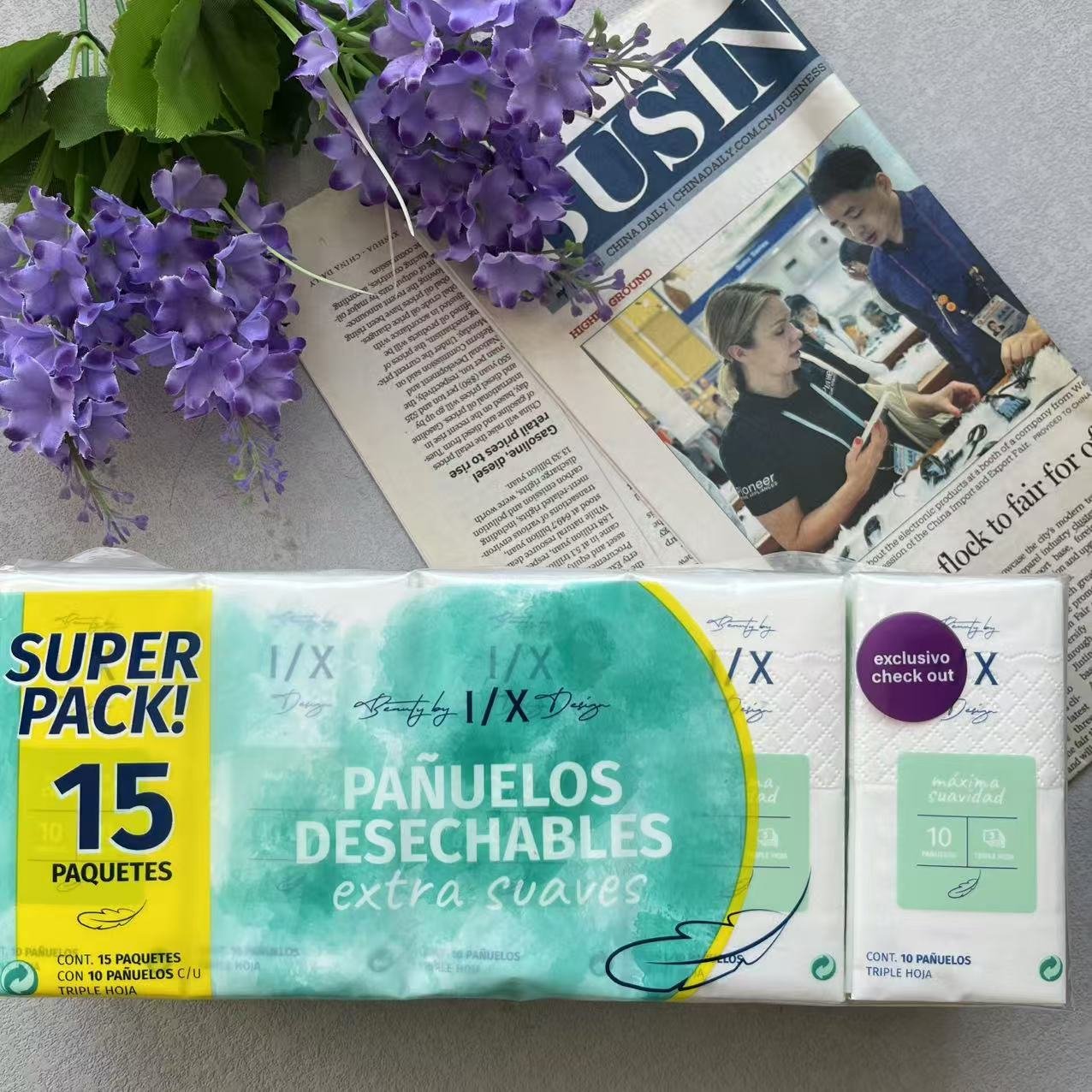 3 Ply -Premium Facial Tissues, White Facial Travel Tissue Packs ,Travel-sized Tissue of Everyday Carry,10sheet/pack