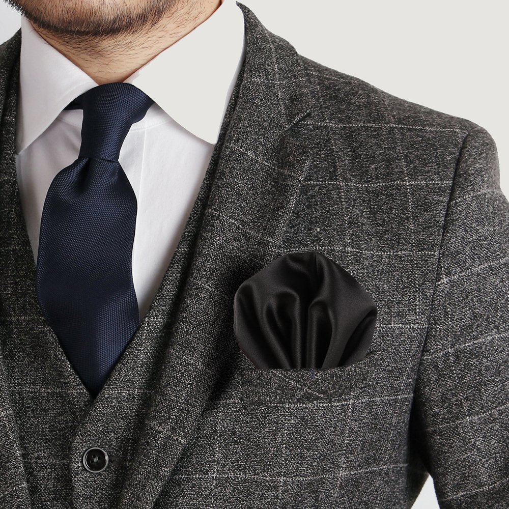 Men's Solid Color Pocket Towel 30X30cm Suit Small Pocket Square Wedding Party Dress Polyester Handkerchief Chest Towel for Gift