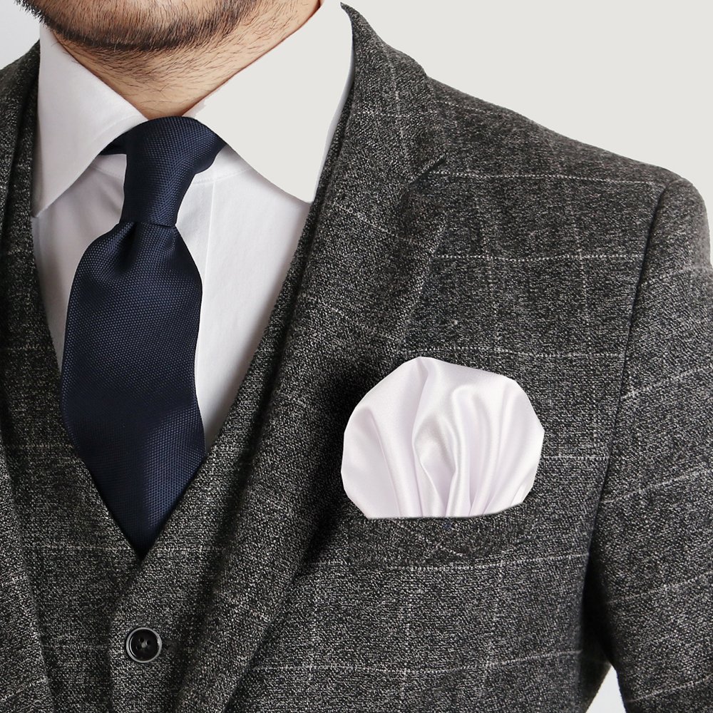 Men's Solid Color Pocket Towel 30X30cm Suit Small Pocket Square Wedding Party Dress Polyester Handkerchief Chest Towel for Gift