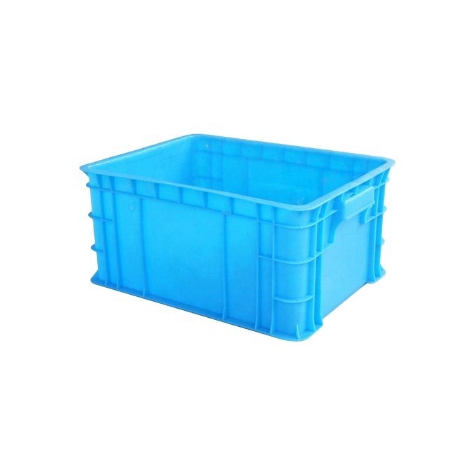 Low price plastic plastic container 25 kg plastic box with flat lid