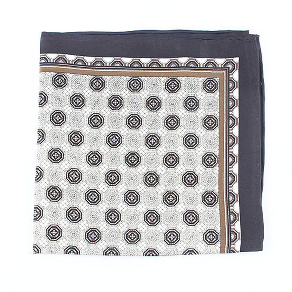 Custom Screen Printing Paisley Polka Dot Floral 100% Silk Twill Hand Rolled hemming Pocket Square Handkerchief