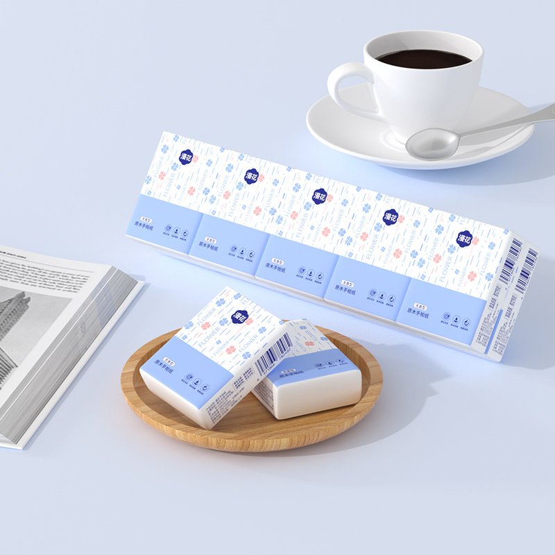 High quality 100% virgin wood pulp pocket tissue 3 ply handkerchief paper widely use paper napkin tissue