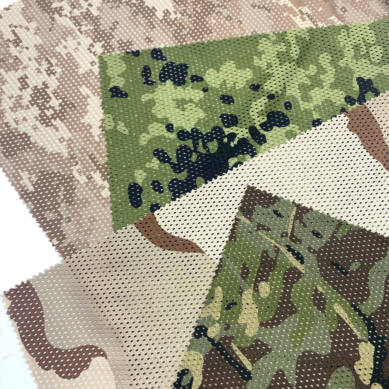 Support Personalized Customization 100% polyester Mesh Fabric Camouflage Digital Print Jungle Cover