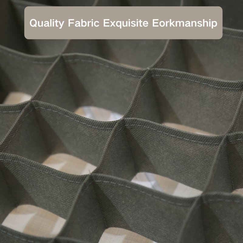 24-Compartment Fabric Tie Handkerchief Sock Organizer Foldable Storage Box Cluttered Drawers Simple Furniture Item Wardrobe