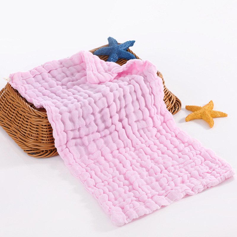 Cotton Gauze Square Towel Gauze Baby Drool Towel 6 layers washed cotton baby washcloth