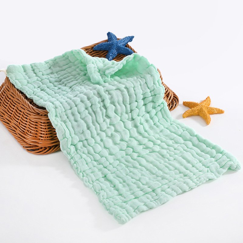 Cotton Gauze Square Towel Gauze Baby Drool Towel 6 layers washed cotton baby washcloth