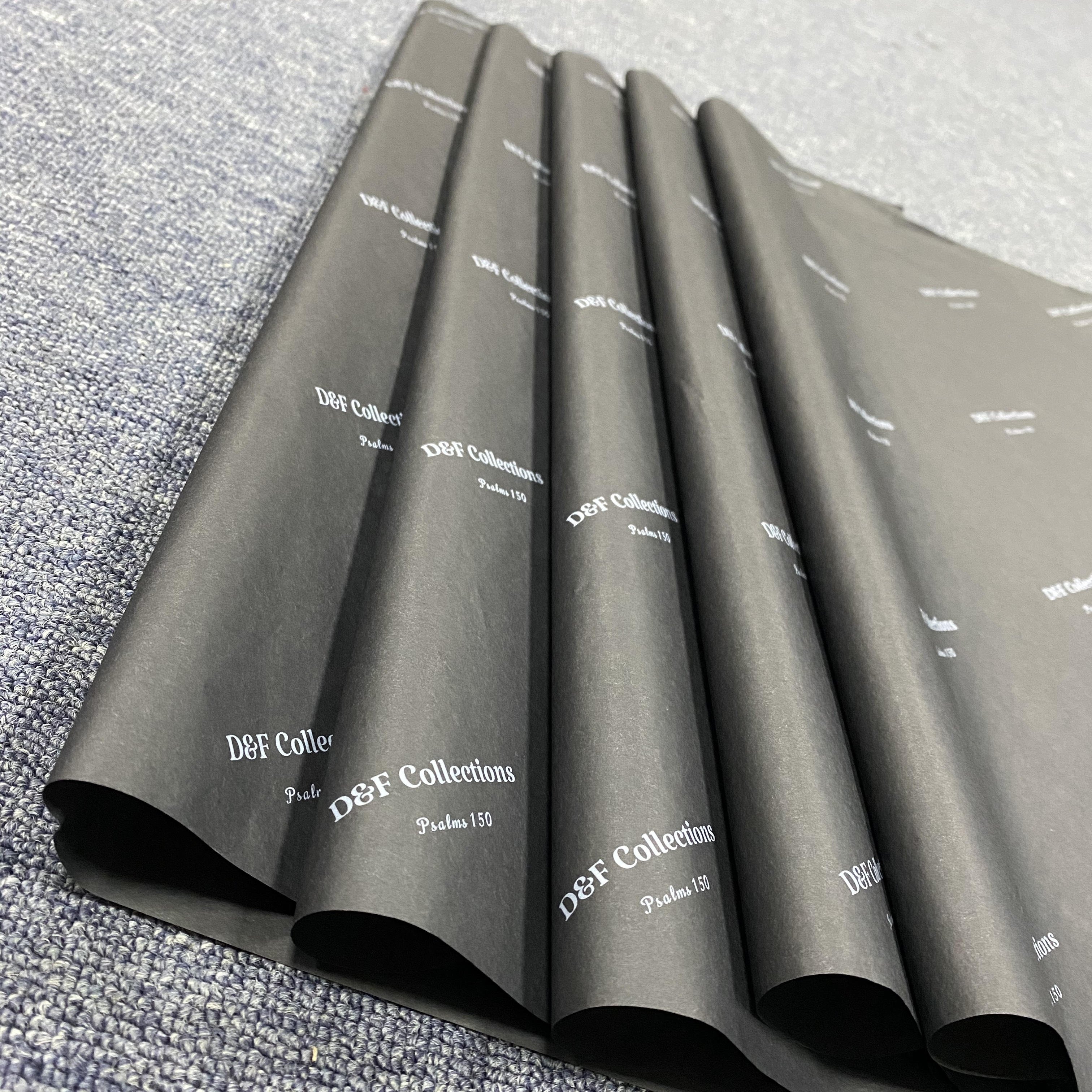 High Quality Wholesale Custom Personalized Tissue Paper Gift Packing Printed Logo purple Wrapping Tissue Paper