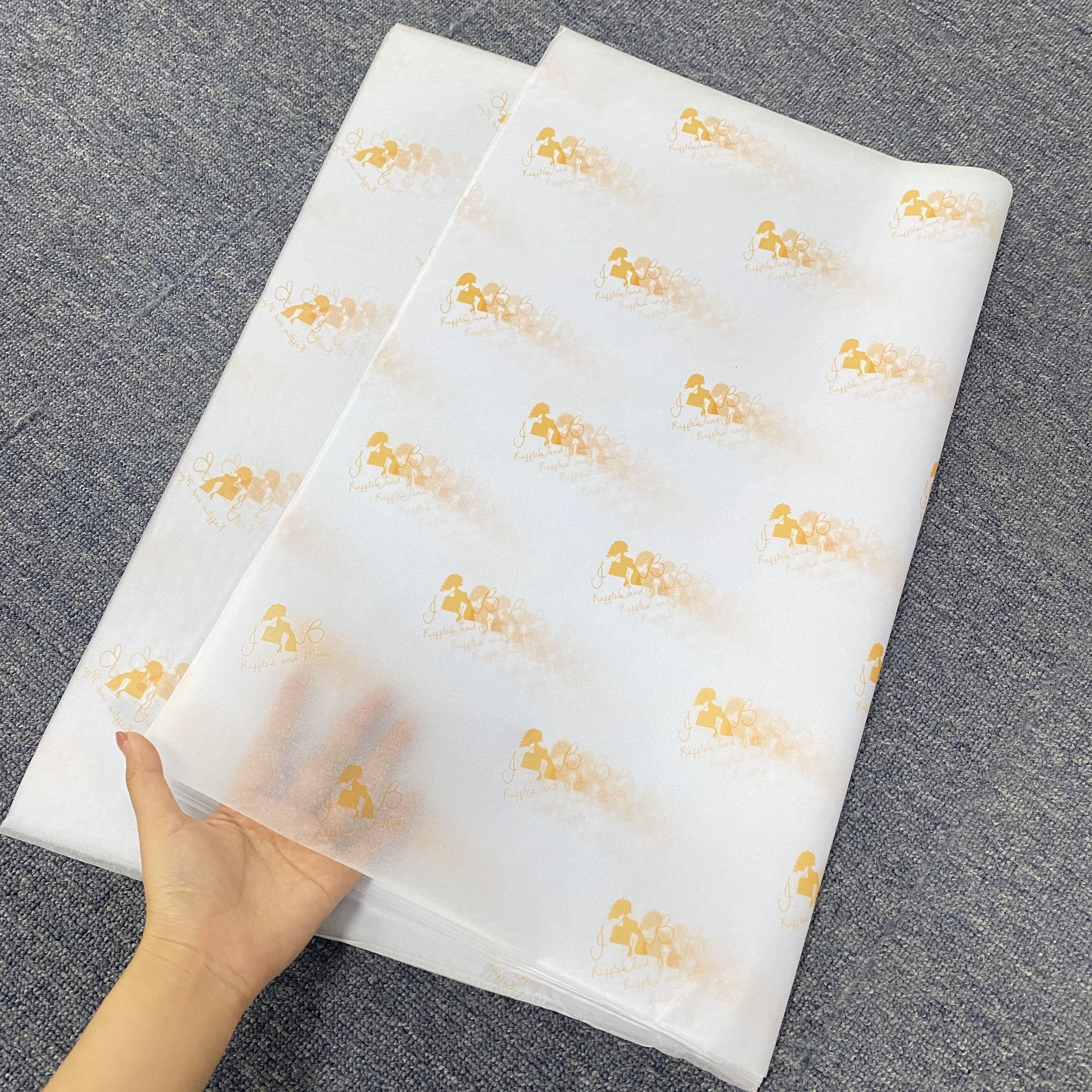 High Quality Wholesale Custom Personalized Tissue Paper Gift Packing Printed Logo purple Wrapping Tissue Paper