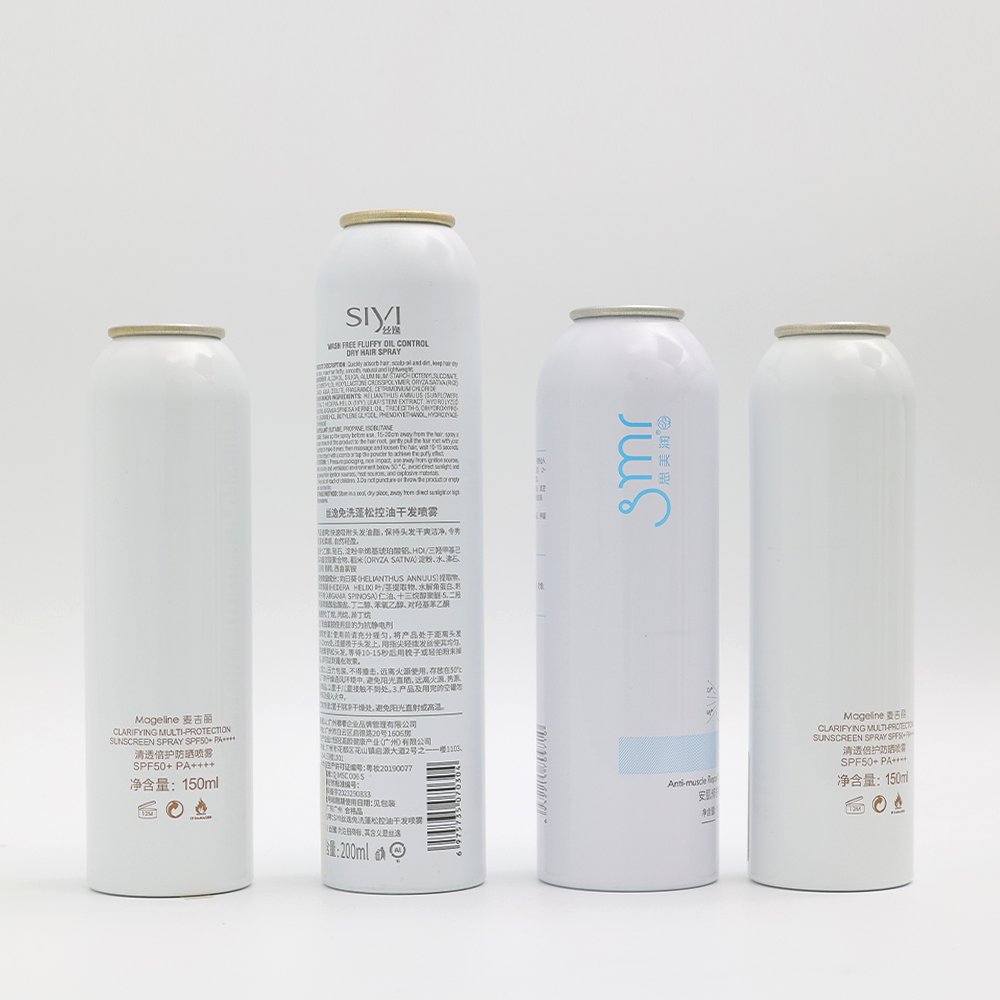 Aluminum Aerosol Canister Empty Oxygen Fresh Air Cans with Pump Sprayer for Personal Care Industrial Use