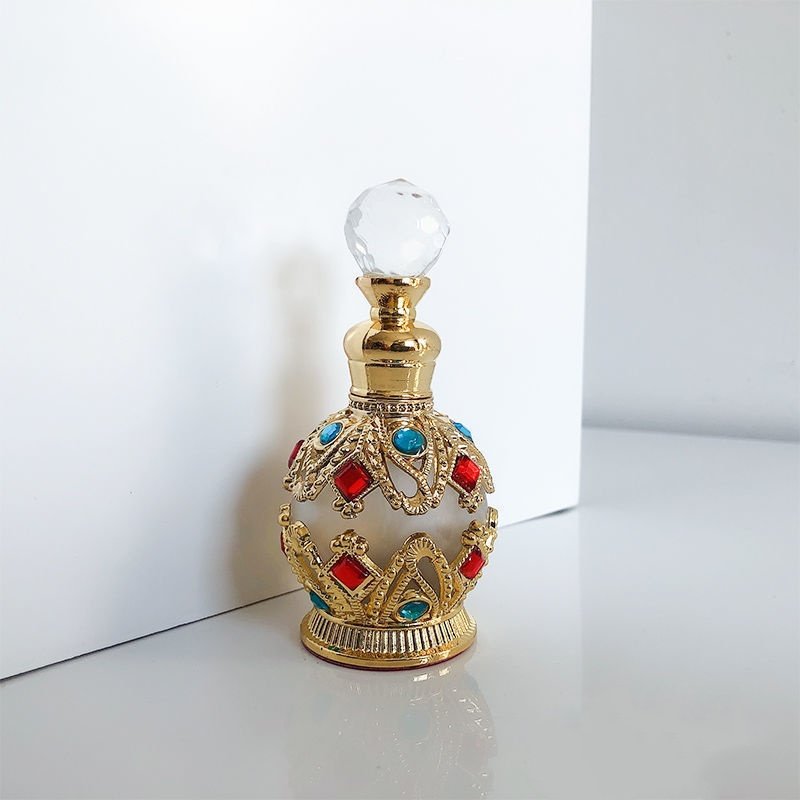 Wholesale 15ml Butterfly Antique Vintage Luxury Dubai style Arabic Glass Essential Oil Perfume Bottle