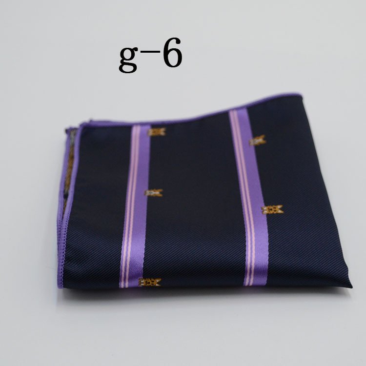 High Quality Custom Hankies Handkerchief Wedding Gift Paisley Strips Poly Personalized Handkerchief Pocket Square for Mens