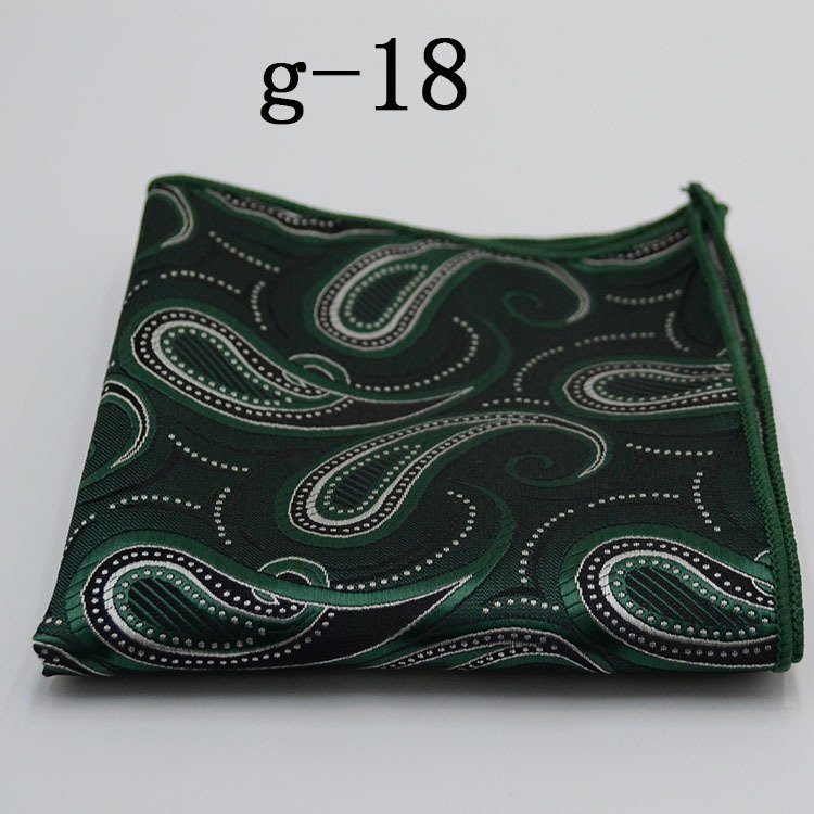 High Quality Custom Hankies Handkerchief Wedding Gift Paisley Strips Poly Personalized Handkerchief Pocket Square for Mens