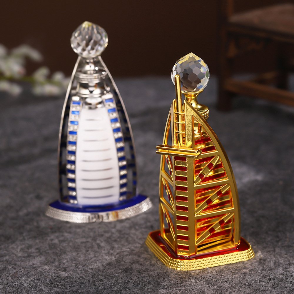 Hot new design Middle East 6ml Dubai perfume essential oil glass bottle Sailboat bottle recyclable empty bottle decoration