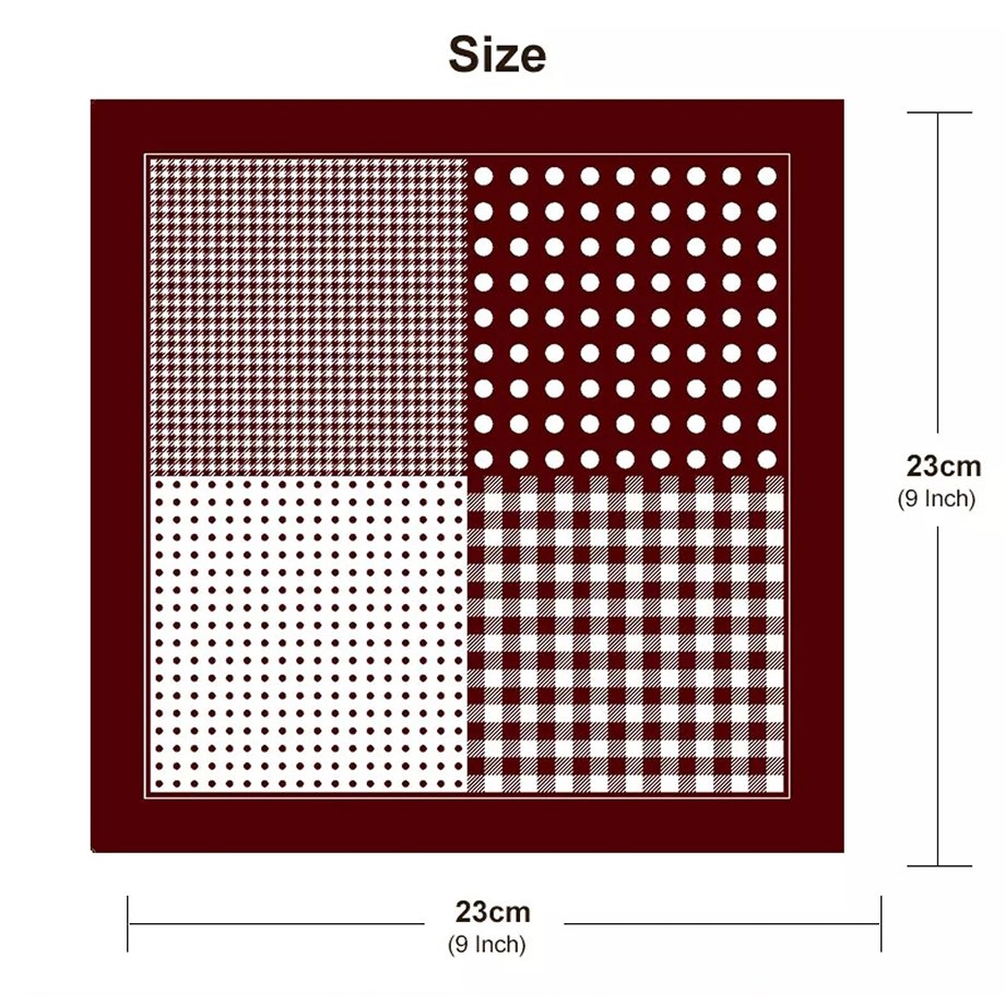 Men Print Pocket Square Paisley Floral Dot Plaid Pocket Handkerchief For Suit Pocket Towel Accessories