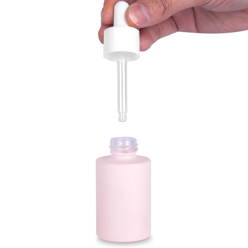 30ml Macaron Straight round Flat Shoulder Liquid Foundation bottle
