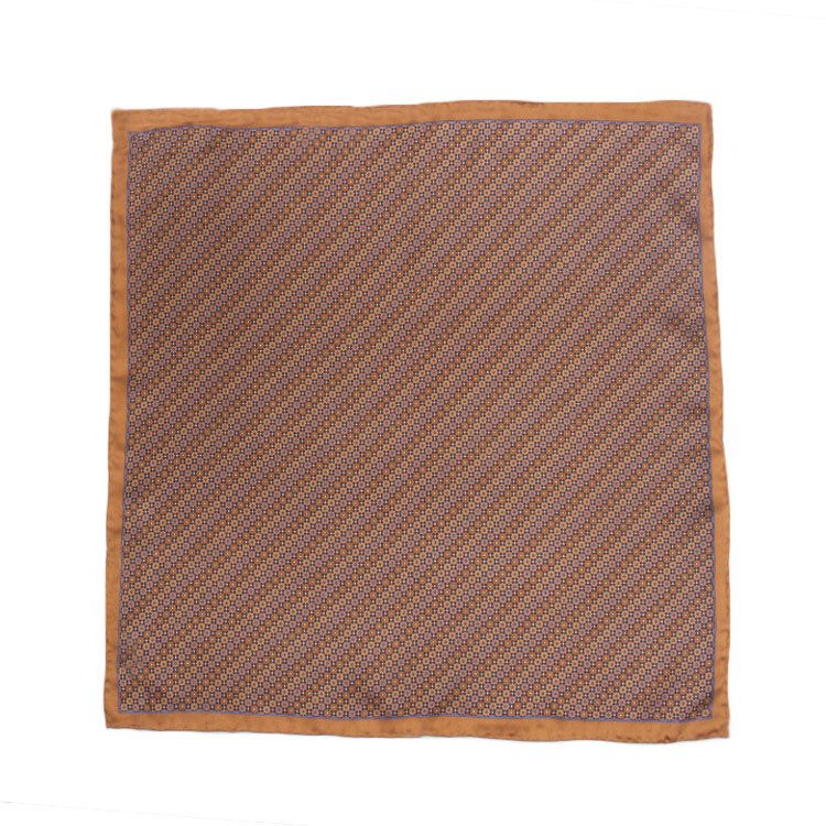 OEM ODM Hot Sale Pocket Square Black Flower Pattern Handkerchief Men's Printed 100% Silk Pocket Square