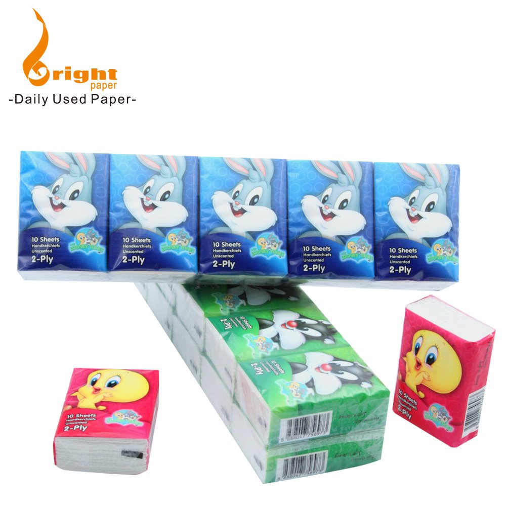 OEM Design Pocket Handkerchief Mini Pack Facial tissue