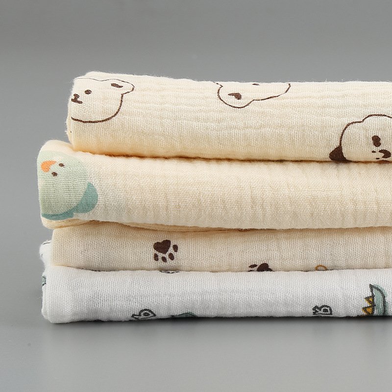 Small Square Baby Feeding Burp Clothes 100% Cotton Soft Baby Handkerchief Muslin Washcloth