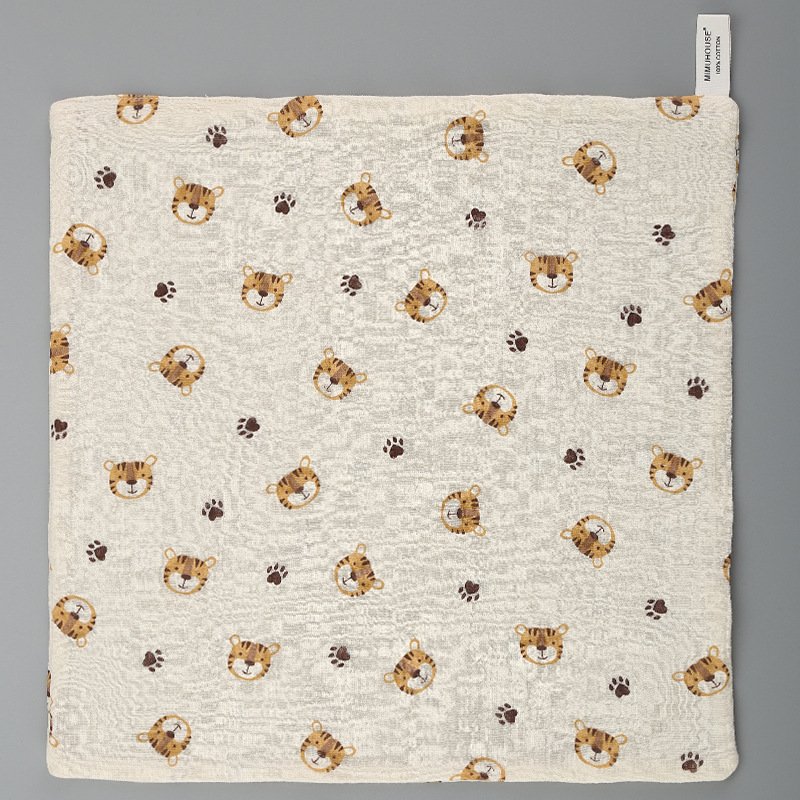 Small Square Baby Feeding Burp Clothes 100% Cotton Soft Baby Handkerchief Muslin Washcloth