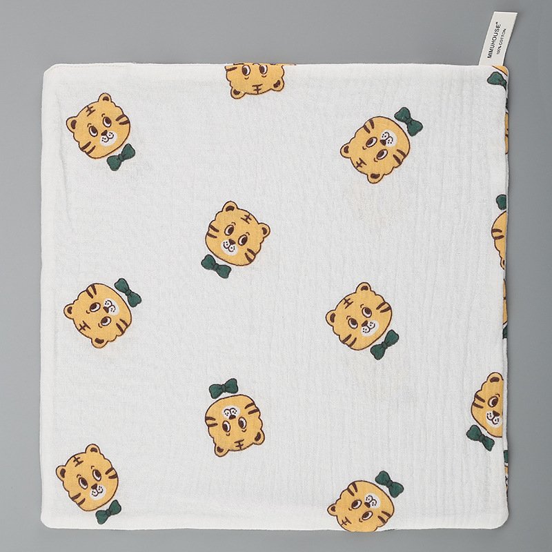 Small Square Baby Feeding Burp Clothes 100% Cotton Soft Baby Handkerchief Muslin Washcloth
