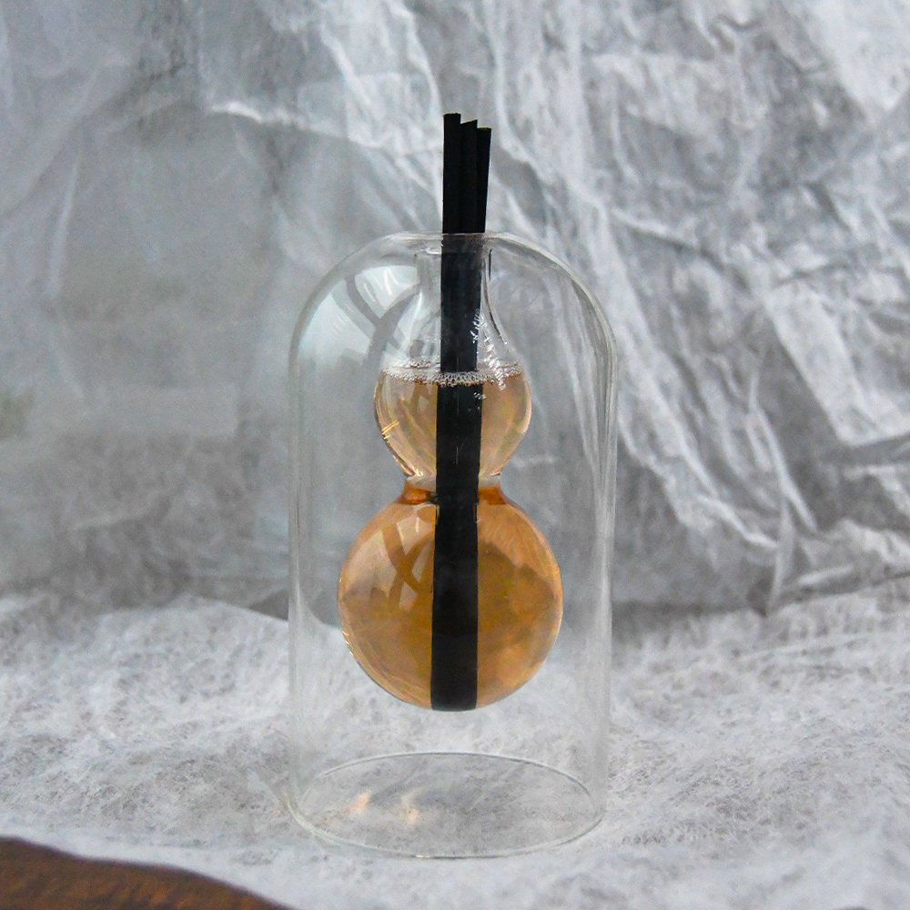 Luxury Perfume 70ml 100ml Wholesale Factory Decorative Empty Aroma Liquid Frosted Double Wall Bottle Glass Reed Diffuser