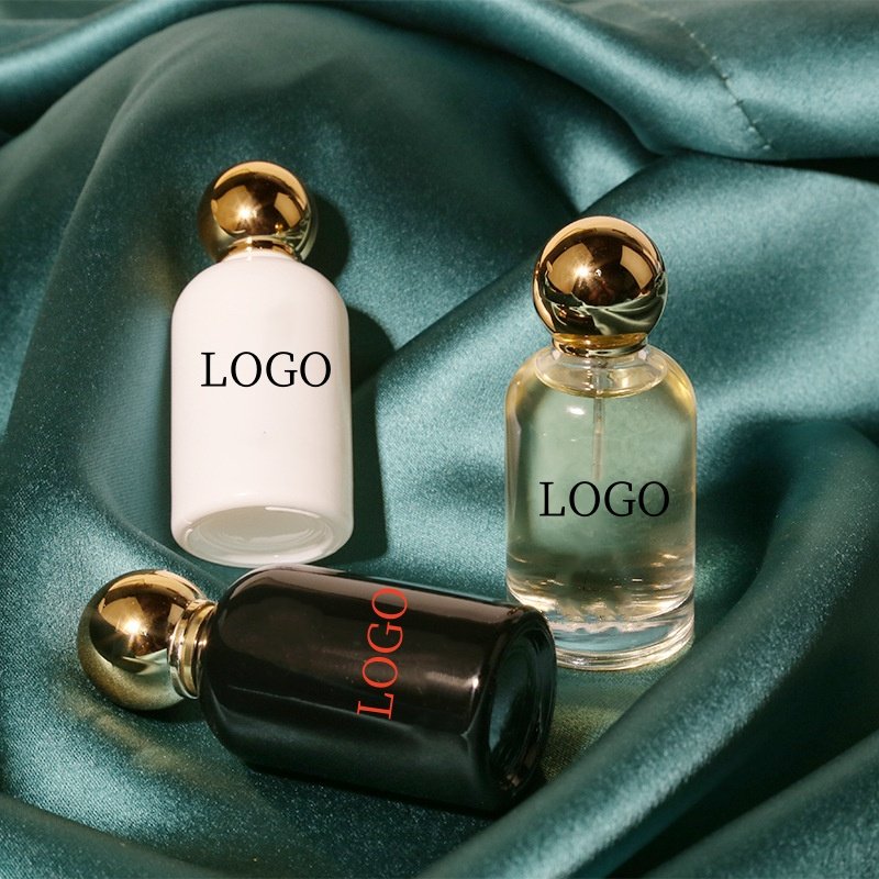Luxury New Design Cylinder 30mL 100mL luxury glass perfume empty glass cosmetic container package 50 ml perfume bottle with box