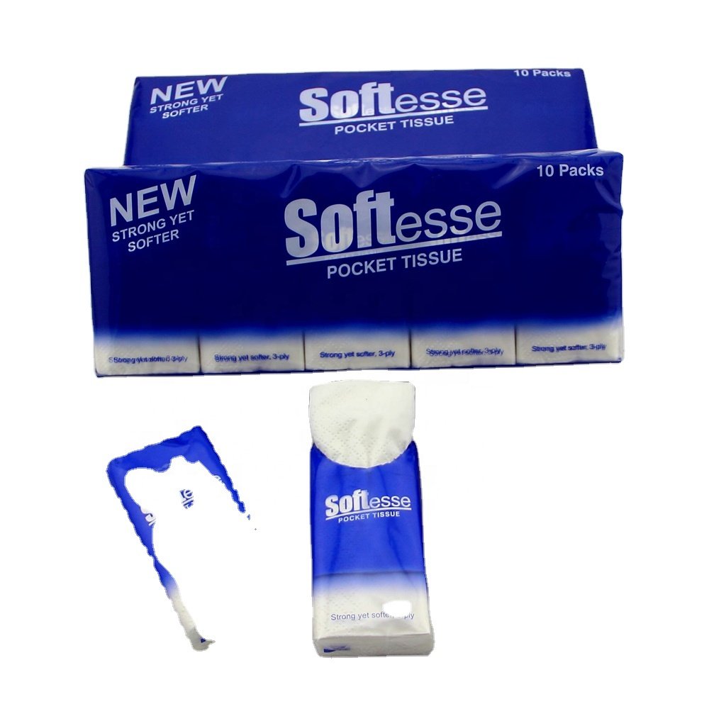 High Quality Eco Friendly Mini Packing Disposable Travel Pocket Facial Tissue Paper