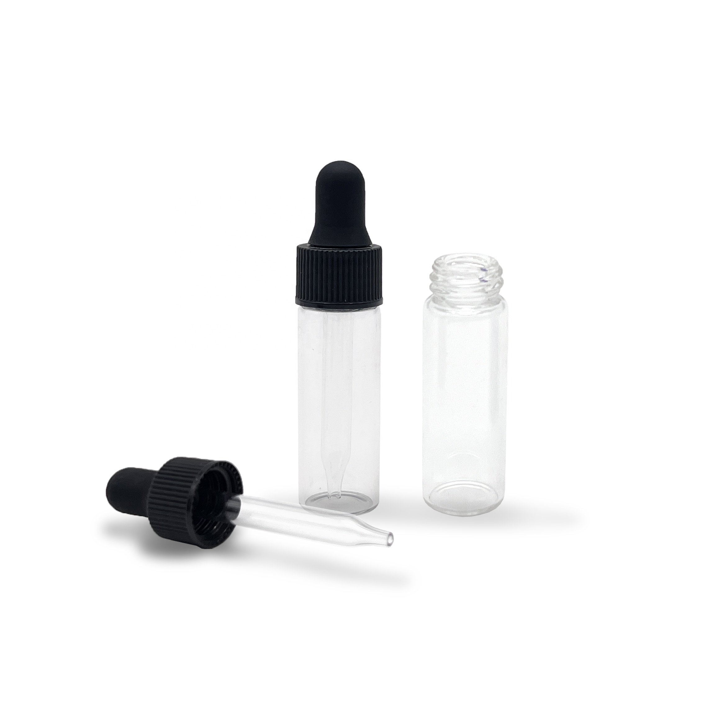 Leakproof Essential Oils Bottles Bottles with Dropper Glass 0.5oz 1oz 2oz 4oz Cosmetic Screen Printing
