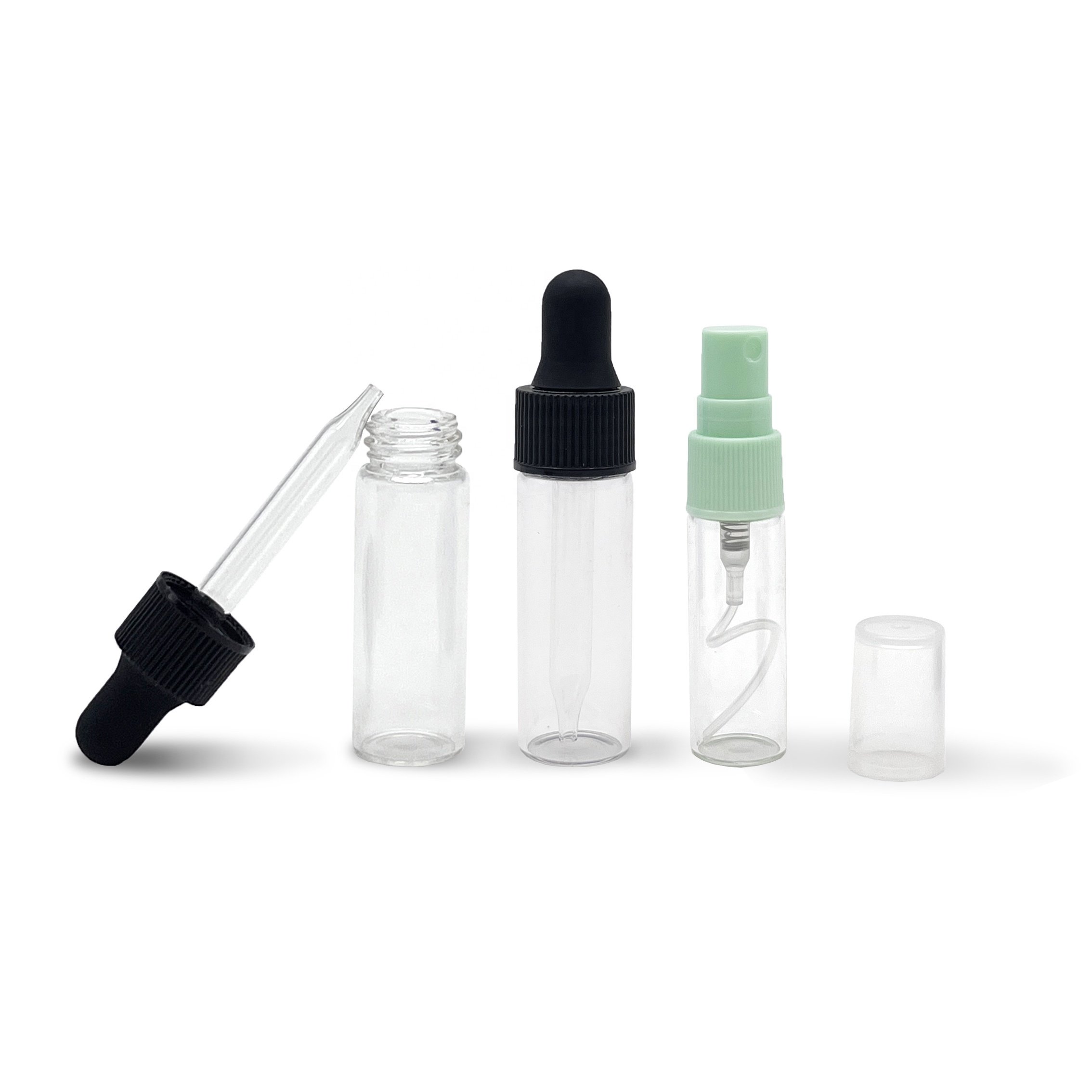 Leakproof Essential Oils Bottles Bottles with Dropper Glass 0.5oz 1oz 2oz 4oz Cosmetic Screen Printing