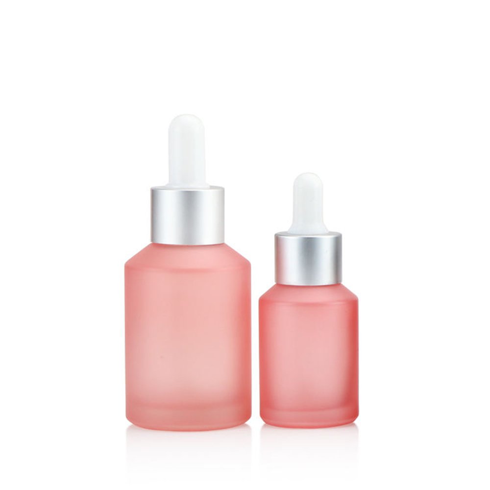 Dropper Bottle 30ml with Customizable Dropper Cap and Plastic Collar for Oils